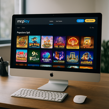 mr.Play Casino - Desktop Platform Design - Danish Online Casino
